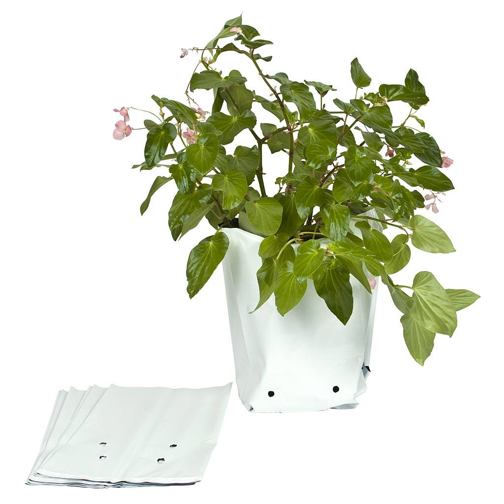 plastic plant bags GroXcess Black & White Grow Bags, 30 gal