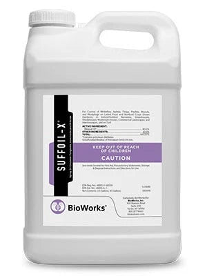 BioWorks SuffOil-X Organic Insecticide, Miticide &amp; Fungicide 2.5 Gallon