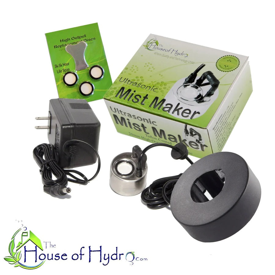 House of Hydro Mist Maker w/Float & Spare Discs - 120V