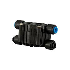Black shut off valve