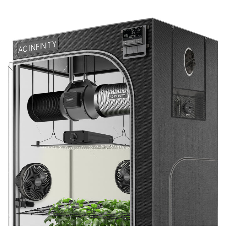 AC Infinity Advance Grow Tent System 4 X 4, 4-Plant Kit, WiFi-Integrated Controls to Automate Ventilation, Circulation, Full Spectrum LED Grow Light