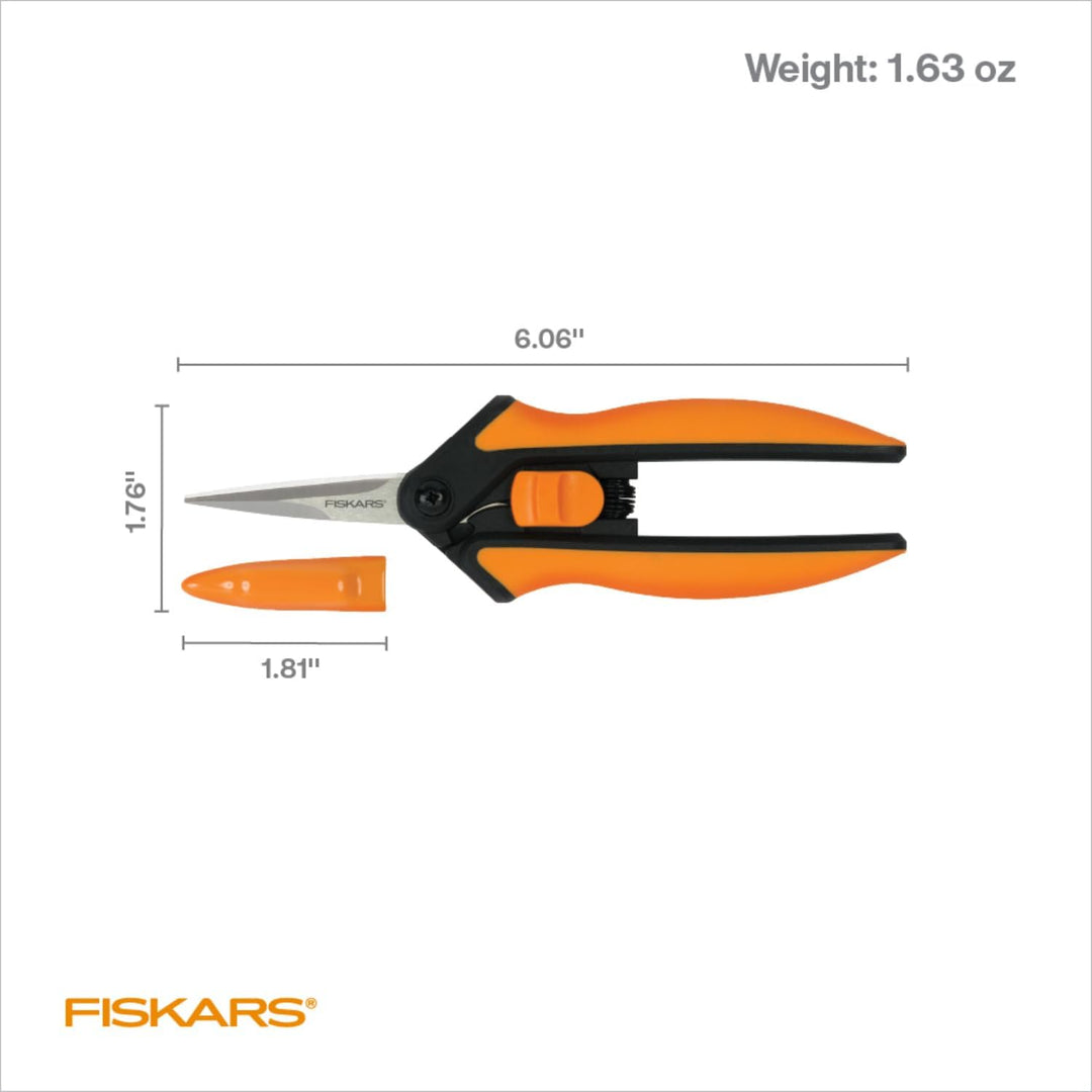 Fiskars Mico-Tip Stainless Steel Pruning Snips