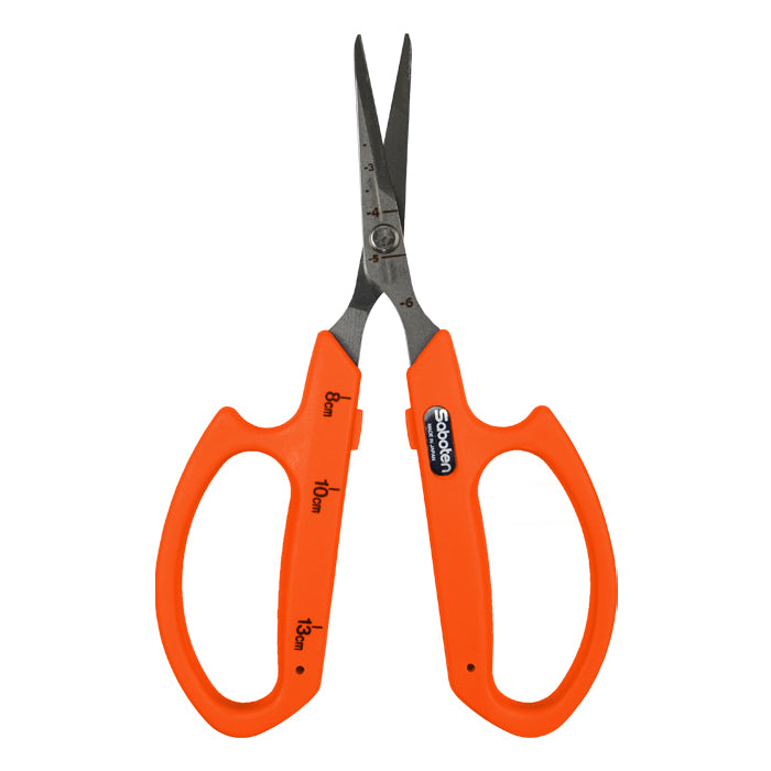 Saboten Stainless Steel Straight Trimming Scissors - Orange (PT-12)