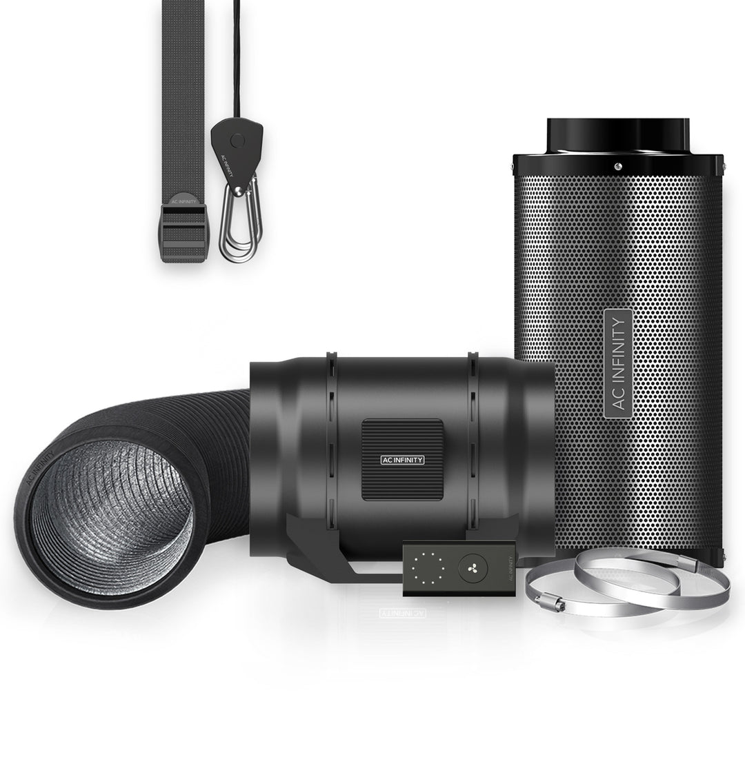 AC Infinity Air Filtration Kit 8",  with Speed Controller, Inline Fan, Carbon Filter