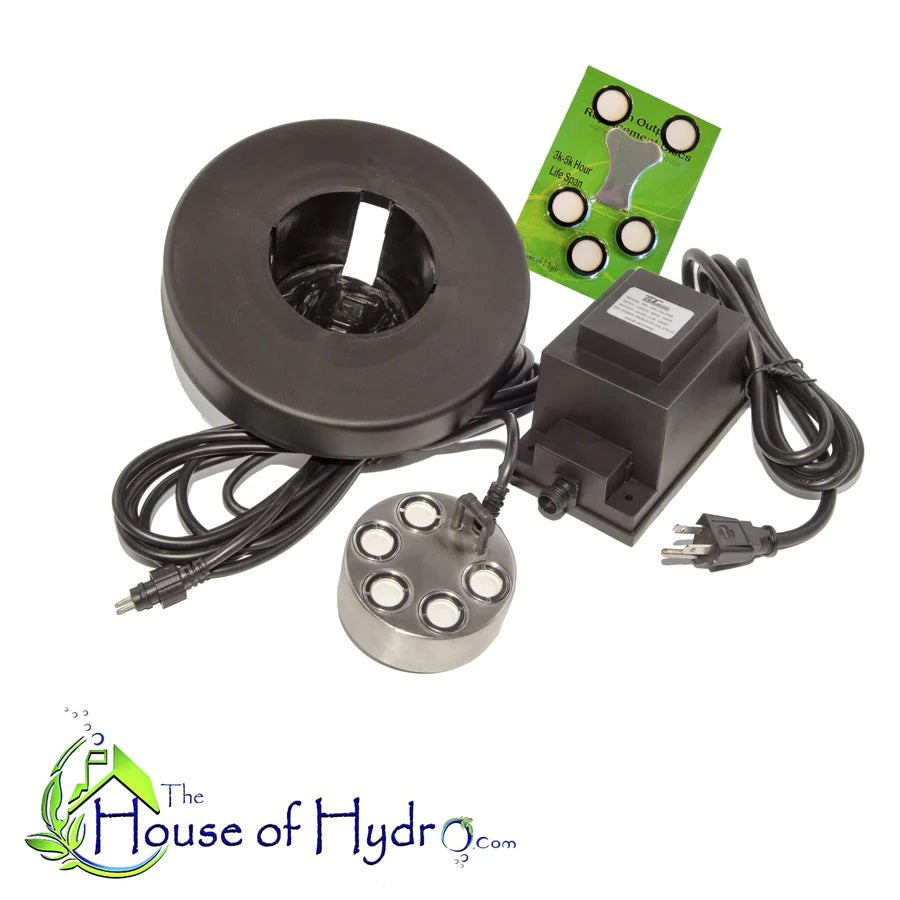 House of Hydro Mist Maker w/Float & Spare Discs - 120V