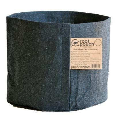 Grey Fabric round planter for gardeining