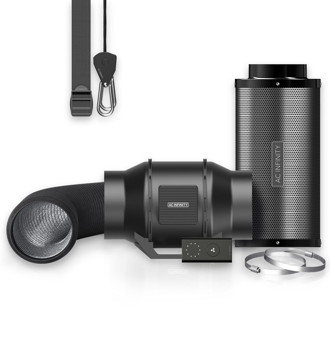 AC Infinity Air Filtration Kit 6", with Speed Controller, Inline Fan, Carbon Filter