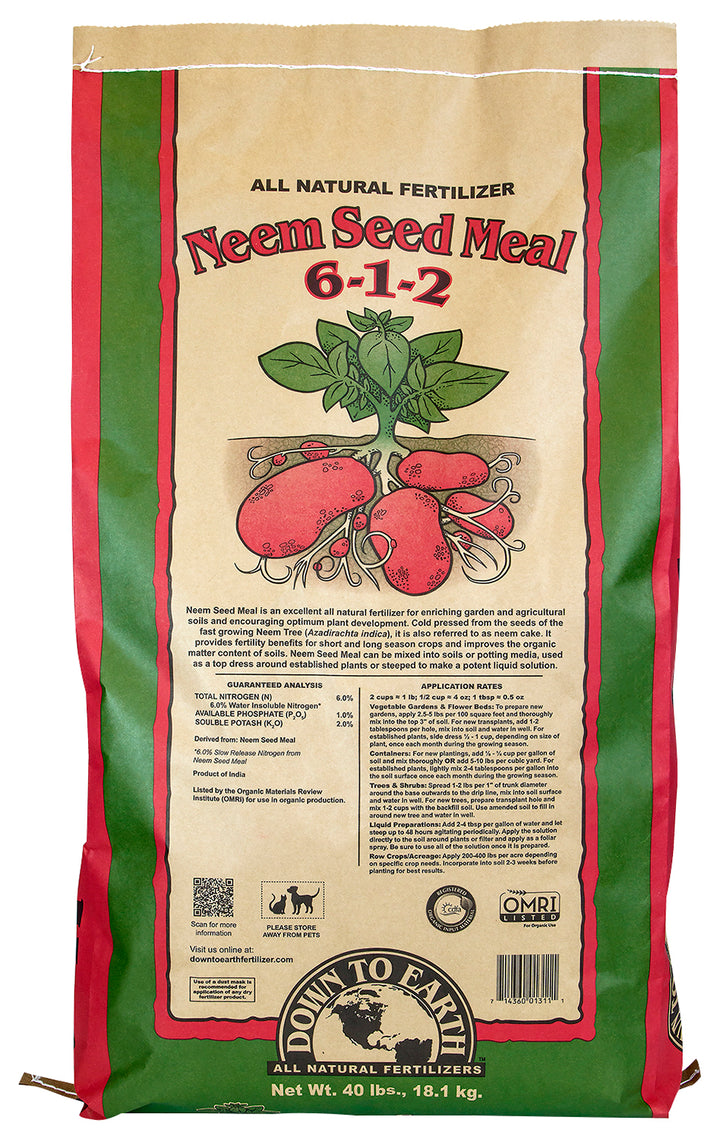 Down to Earth Neem Seed Meal 6-1-2