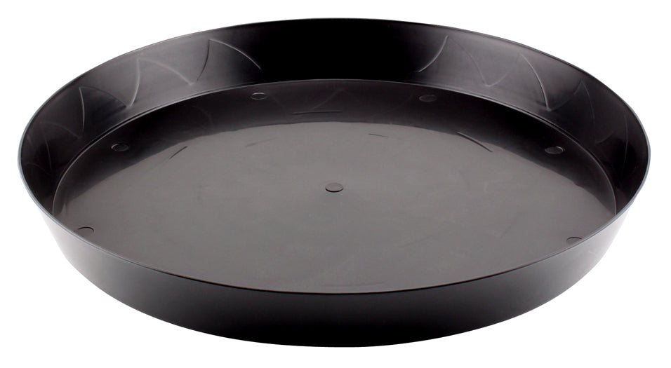 Gro Pro Heavy Duty Black Saucer 16"