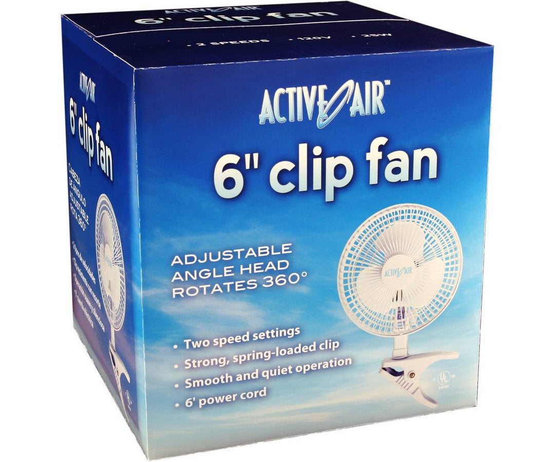 Active Air Clip Fan White 15W 6"