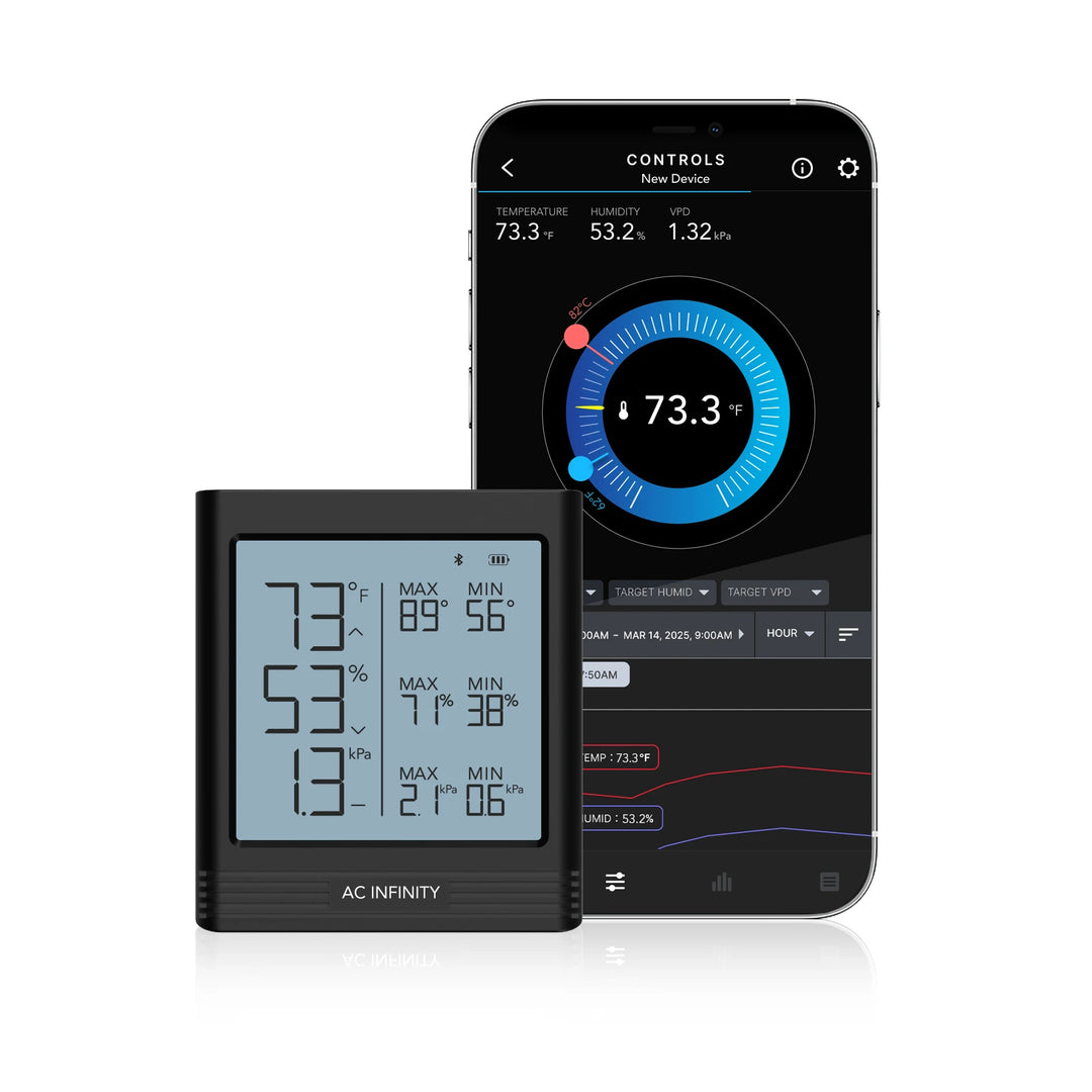 AC Infinity Smart Thermo-Hygrometer B2  with Integrated Sensor