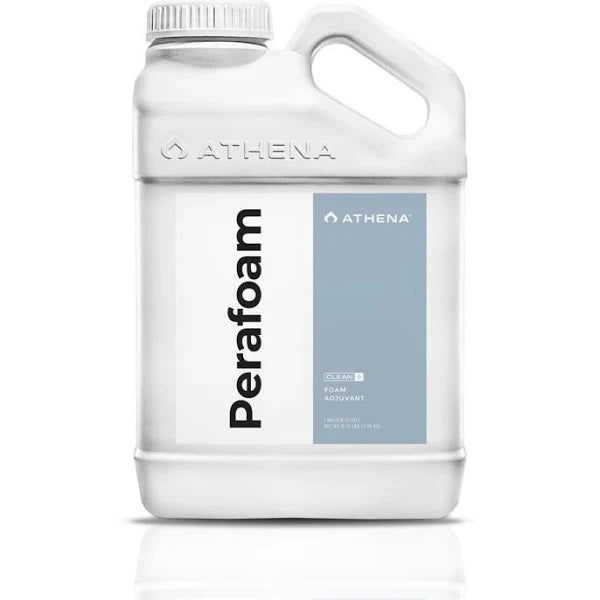 white gallon plastic bottle with black lettering