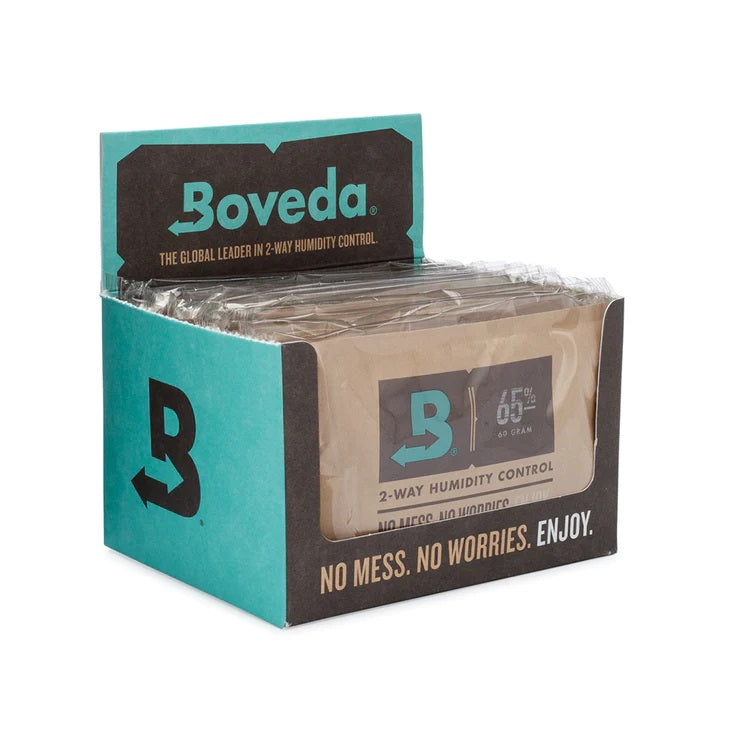blue box with brown lettering