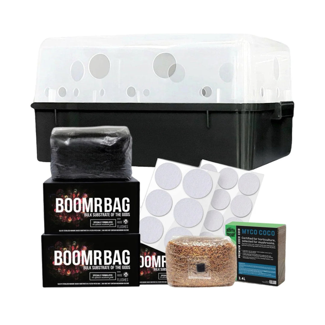North Spore Boomr Bin Mushroom Monotub Kit + Filters