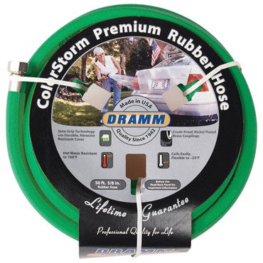 Dramm ColorStorm Premium Rubber Hose  5/8" X 50' - Green
