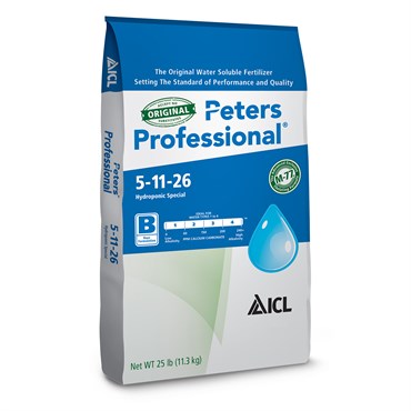 ICL Peters Professional Hydroponic Special Fertilizer 5-11-26,  25lb