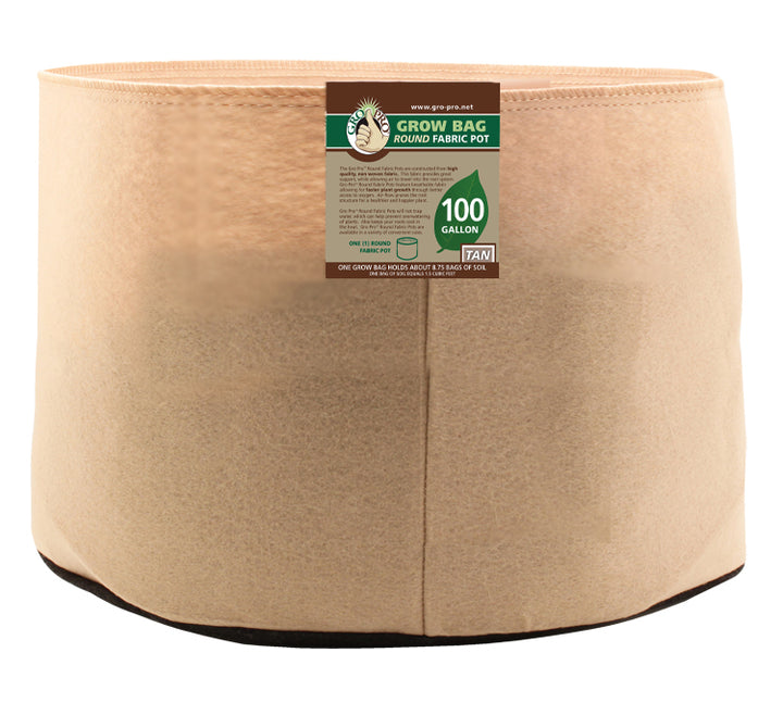 Gro Pro Premium Fabric Pot Tan