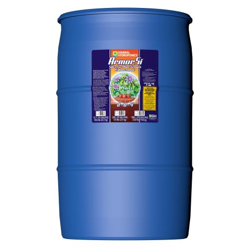 55 Gallon Blue barrel with dark blue label