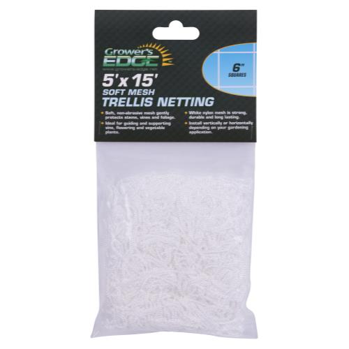 Grower's Edge Soft Mess Trellis Netting 6" Squares