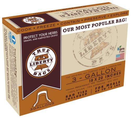 True Liberty 3 Gallon Storage Bags 18 in x 20 in