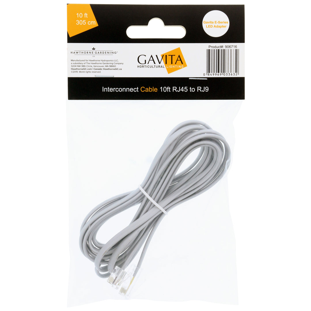 Gavita LED E-Series Adapter Cable RJ45 to RJ9