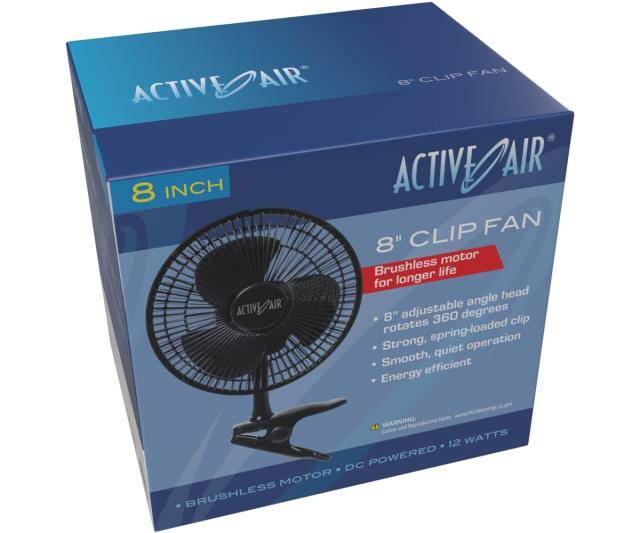 Active Air Clip Fan 8"