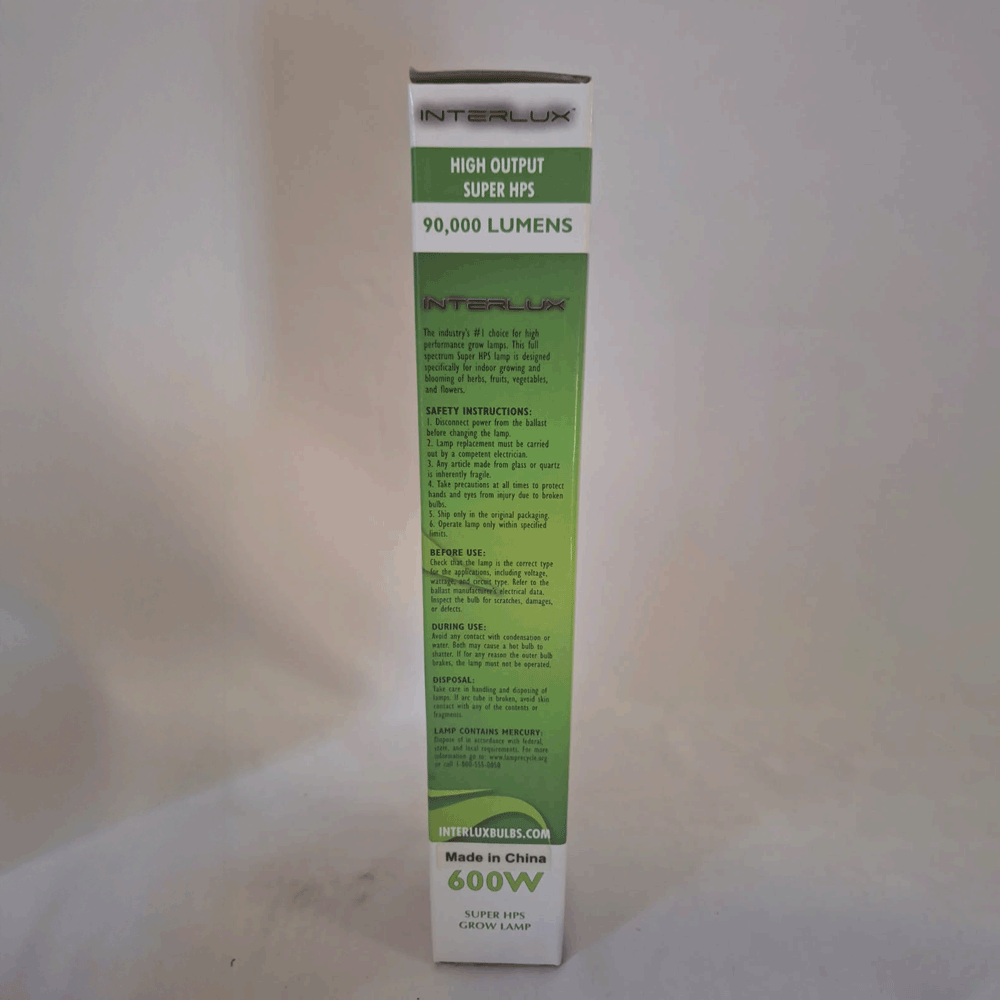 InterLux Super HPS Grow Lamp 600W