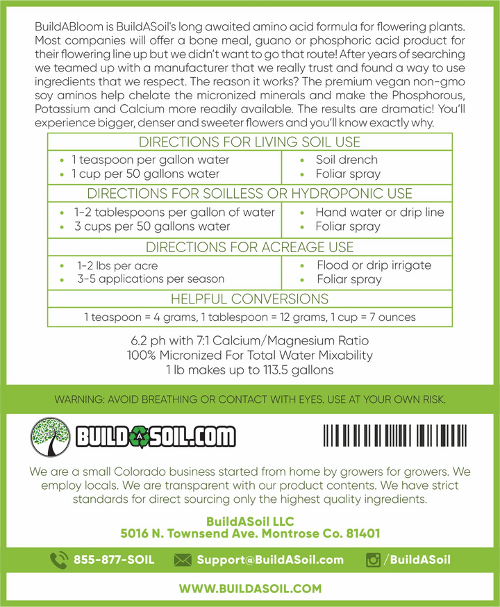 BuildASoil BuildABloom 5lb