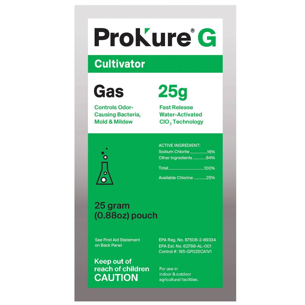 ProKure G - 25g Fast Release Gas Deoderizer Water-Activated 2,250 cu ft