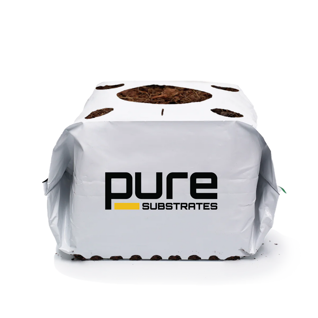 Pure Substrates Coco CoirStarter Block 4" X 4" X 2.75" w/Removable Bottom - 216/Cs