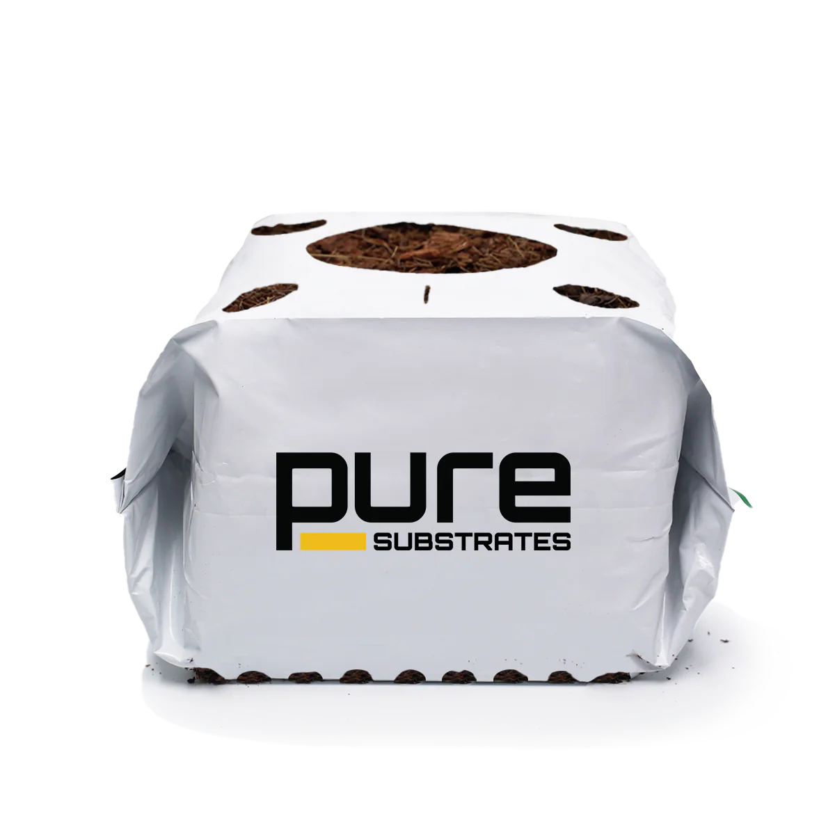 White plastic grow block expanded
