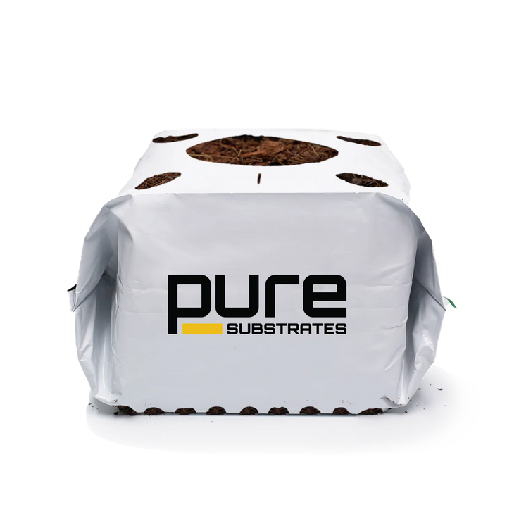 Pure Substrates Coco CoirStarter Block 4" X 4" X 2.75" w/Removable Bottom - 216/Cs