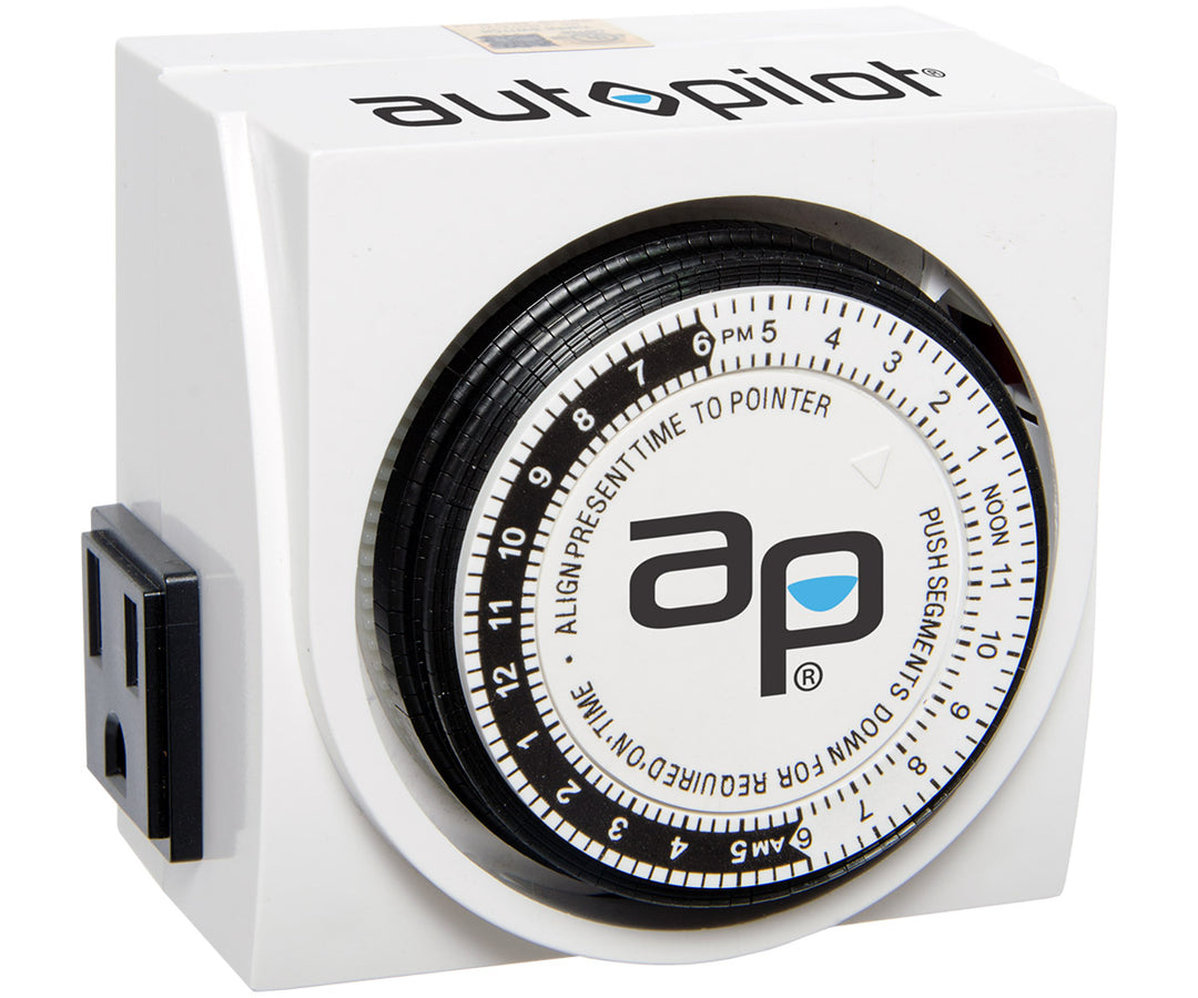 Autopilot Analog Timer 1725W, 15 Minute On/Off