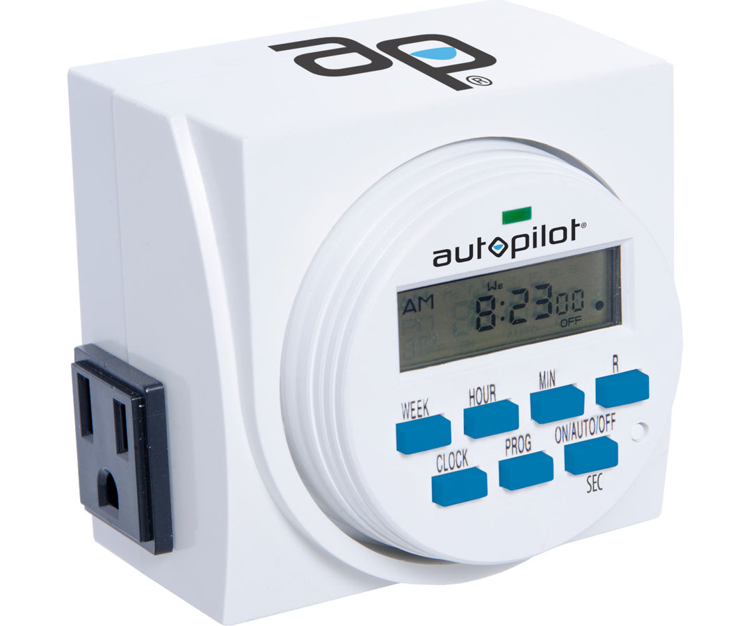 Autopilot 7-Day Digital Programmable Timer 1725W, 1 Second On/Off