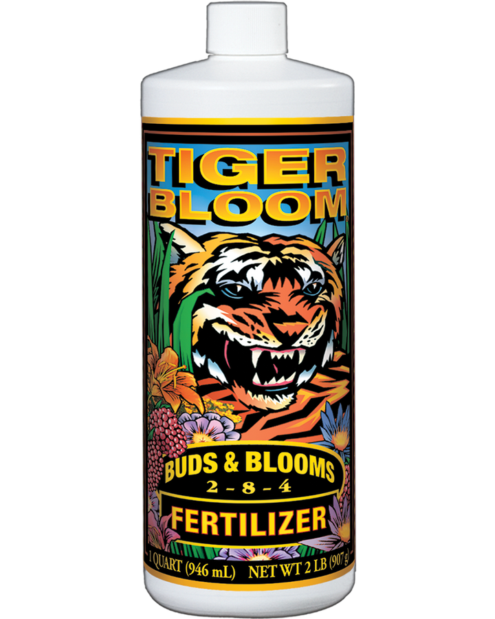 FoxFarm Tiger Bloom Quart size fertilizer, buds and blooms formula