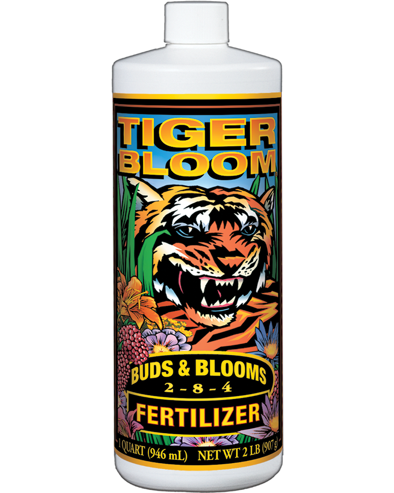 FoxFarm Tiger Bloom Quart size fertilizer, buds and blooms formula