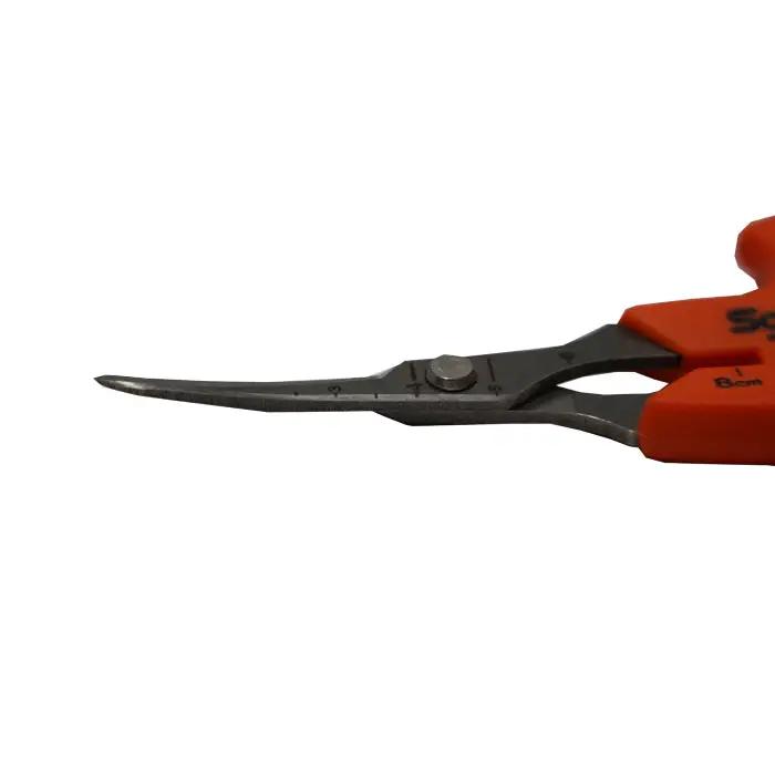 Saboten Stainless Steel Curved Blade Automantic Trimming Scissors - Orange (PT-20)