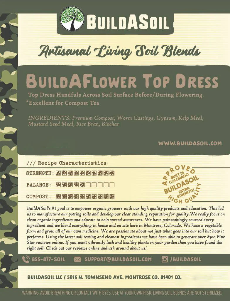 BuildASoil Build-A Flower Top Dress Kit 1 Gallon