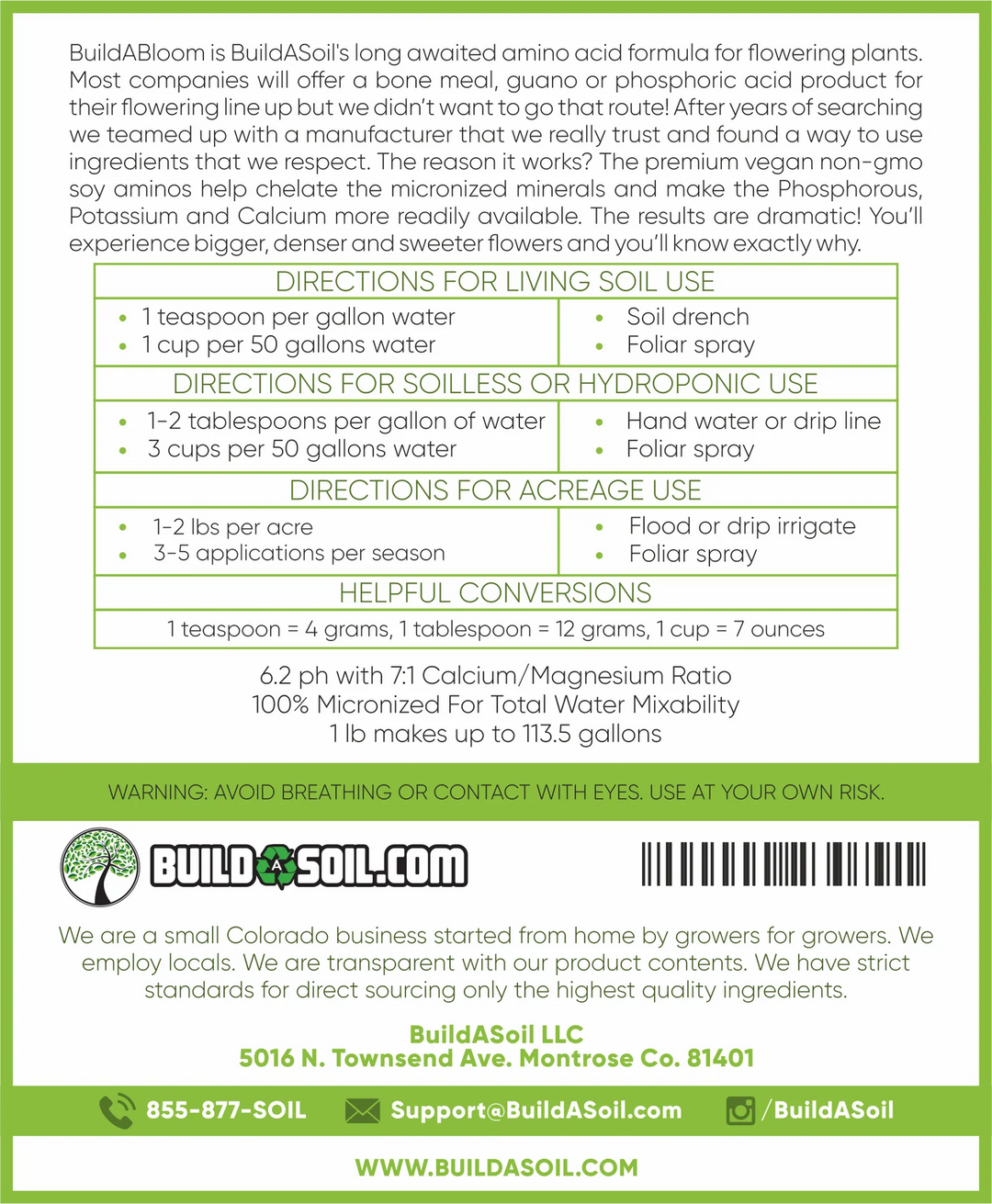 BuildASoil BuildABloom 5lb