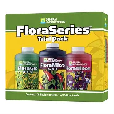 General Hydroponics Flora-Series Trial Pack -3pc - 32oz FloraMicro, 32oz FloraGro, and32oz FloraBloom