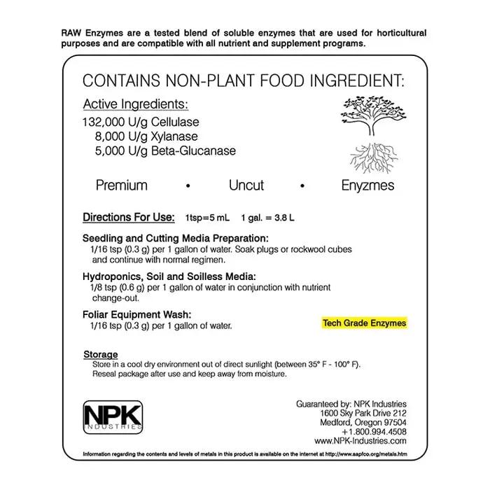 NPK RAW Enzymes 2oz
