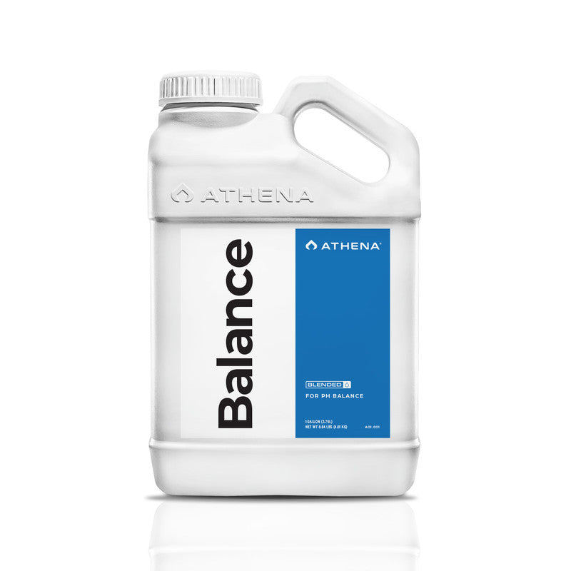 White plastic gallon container with blue accent and black lettering
