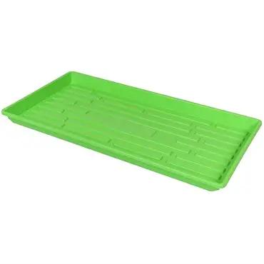 SunPack Heavy-Duty Shallow Tray 10" x 20"  -  No Holes  - Green