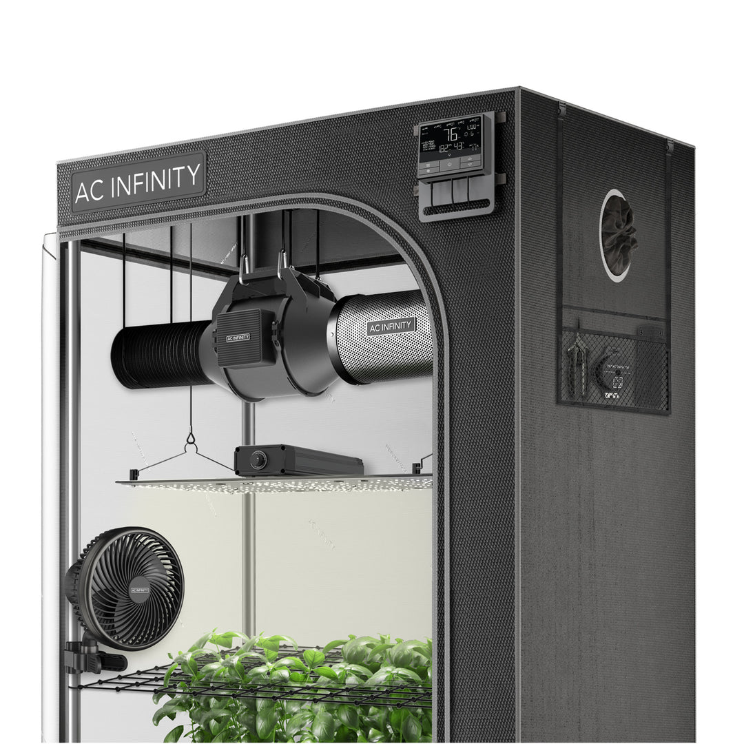 AC Infinity Advance Grow Tent System 2 X 4, 2-Plant Kit, WiFi-Integrated Controls to Automate Ventilation, Circulation, Full Spectrum LED Grow Light