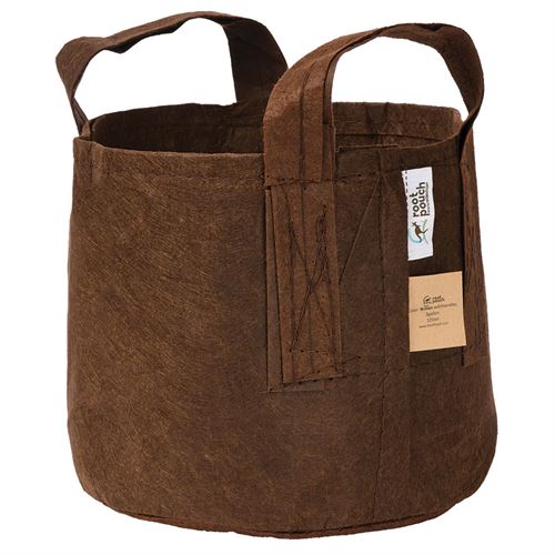 Root Pouch Brown with Handle 65 Gallon 5-Pack