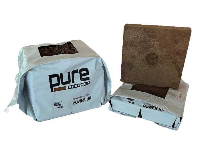 Pure Substrates Coco Coir Hybrid Top - Recyclable Plastic HP - 2 Gallon - 6 Pack