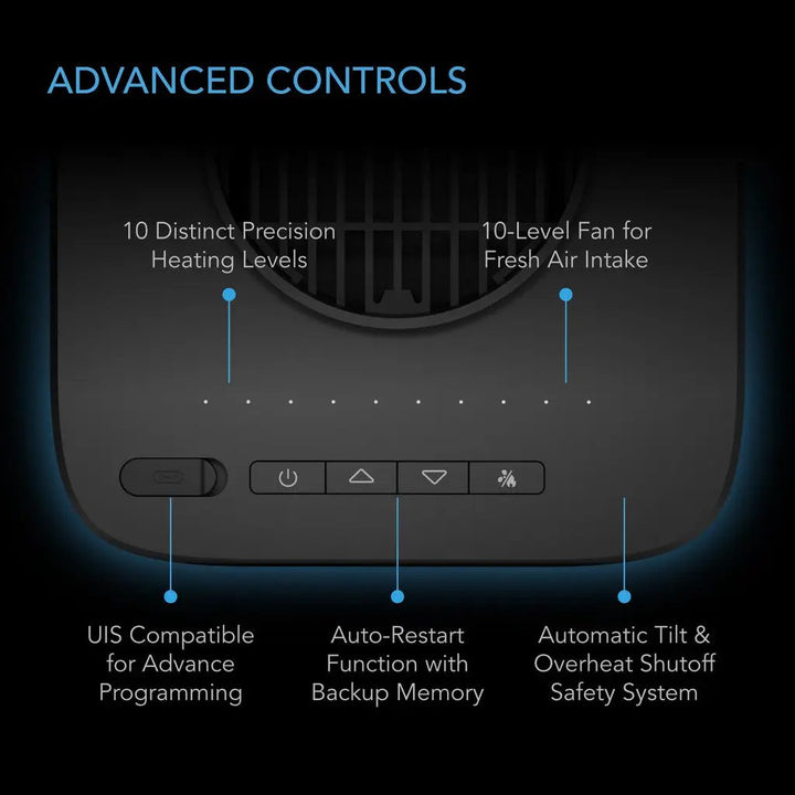 AC Infinity Thermoforge S7 Plant Heater 1000W with 10 Heating and Air Intake Levels