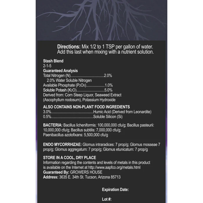 Stash Nutrients Blend 2-1-5,  8oz