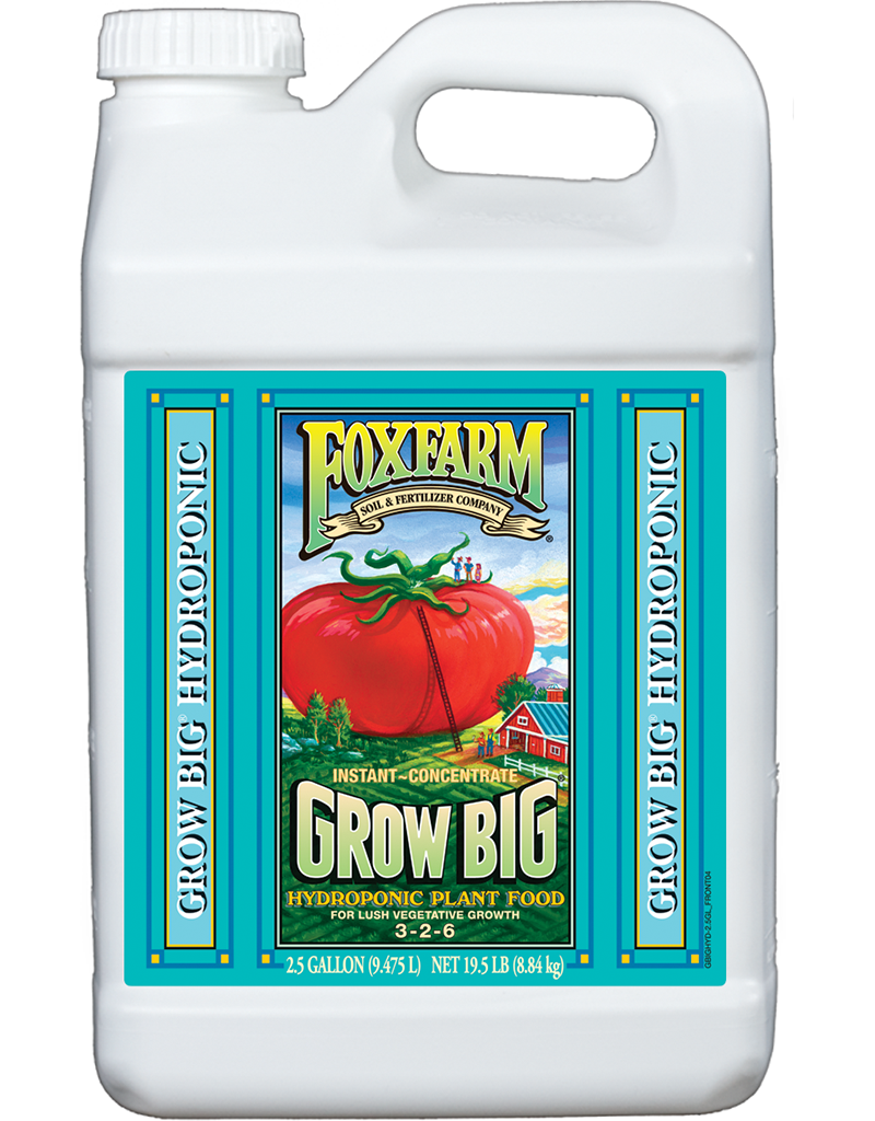 FoxFarm Grow Big Hydro Liquid Concentrate 2.5 gallon jug