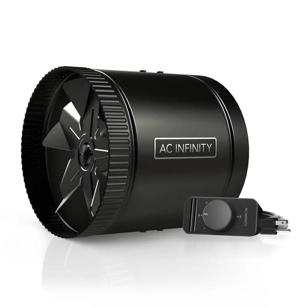 AC Infinity RAXIAL S8 Inline Booster Duct Fan 8" with Speed Controller